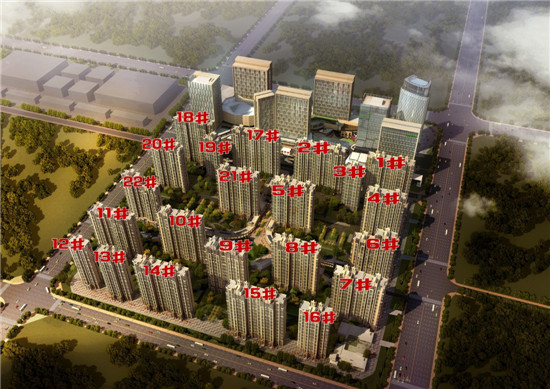 綠地世紀城樓座整體效果圖